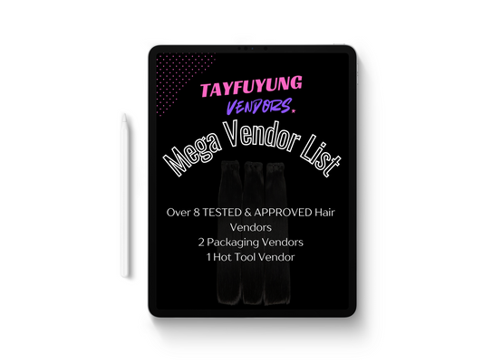Mega Vendor List (Top Seller, Seen On My Vendor Page Tiktok)